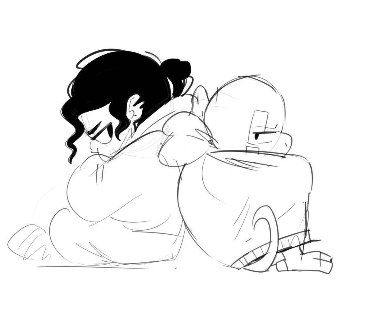 Loryska2's tweet photo. Gooseyleo and August thing I did for her 4th birthday!!! I have been having thoughts!! Thoughts and feelings!! Auggie is such a good character she fits in anything. Tysm for making her @Star_Sparkler !!! 🥰 https://t.co/sOLVejodpq