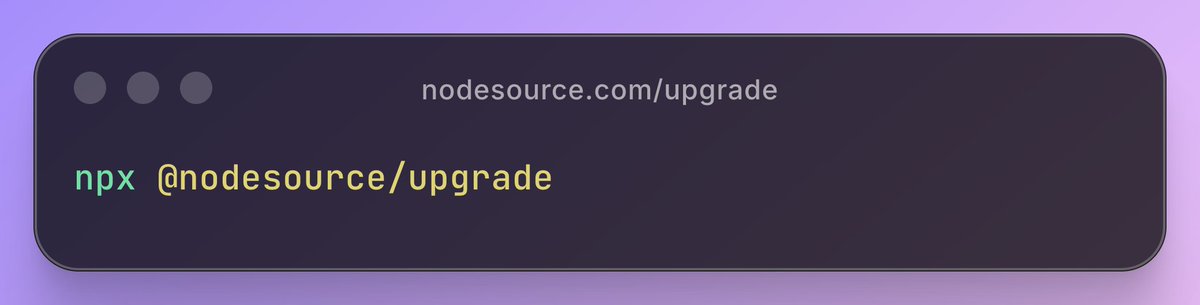 NodeSource tweet media