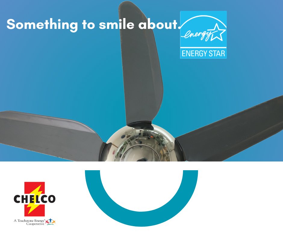 Looking for something to smile about? ENERGY STAR certified ceiling fans are up to 44% more efficient than conventional fans—helping lower energy use and reduce greenhouse gas emissions. 

Small upgrade. Big impact for your home and the environment. via <a href="/ENERGYSTAR/">ENERGY STAR</a>