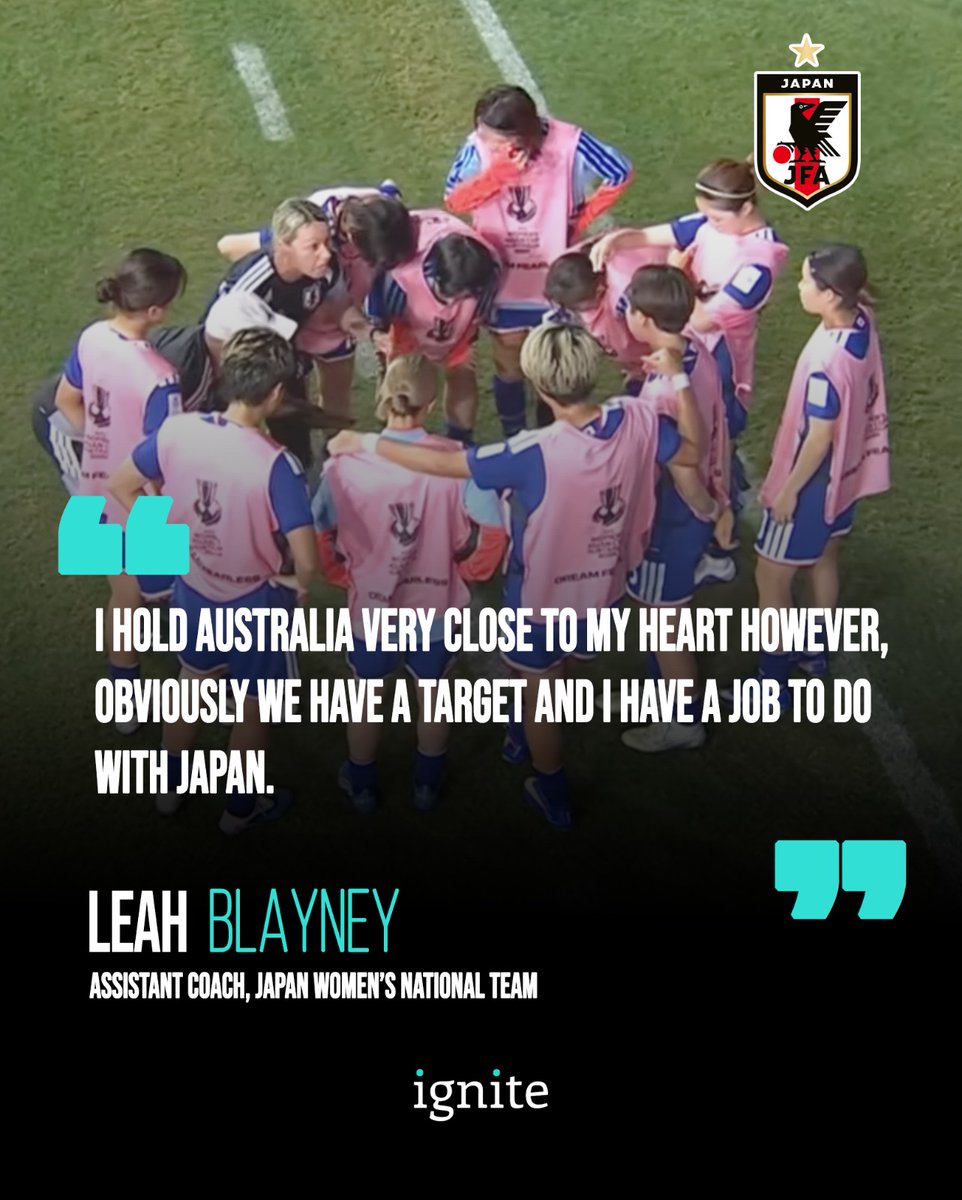 ignitetalent's tweet photo. Japan book their spot in the @afcasiancup final! 🇯🇵

Head Coach Nils Nielsen and Assistant Coach Leah Blayney's @jfa_nadeshiko blew past South Korea 4-1; that's 28 goals scored, 1 conceded across 5 matches. 🔥

Incredible achievement, both! 🦅

Full story: https://t.co/OmVI4mQxct https://t.co/xLLoTNkhyA