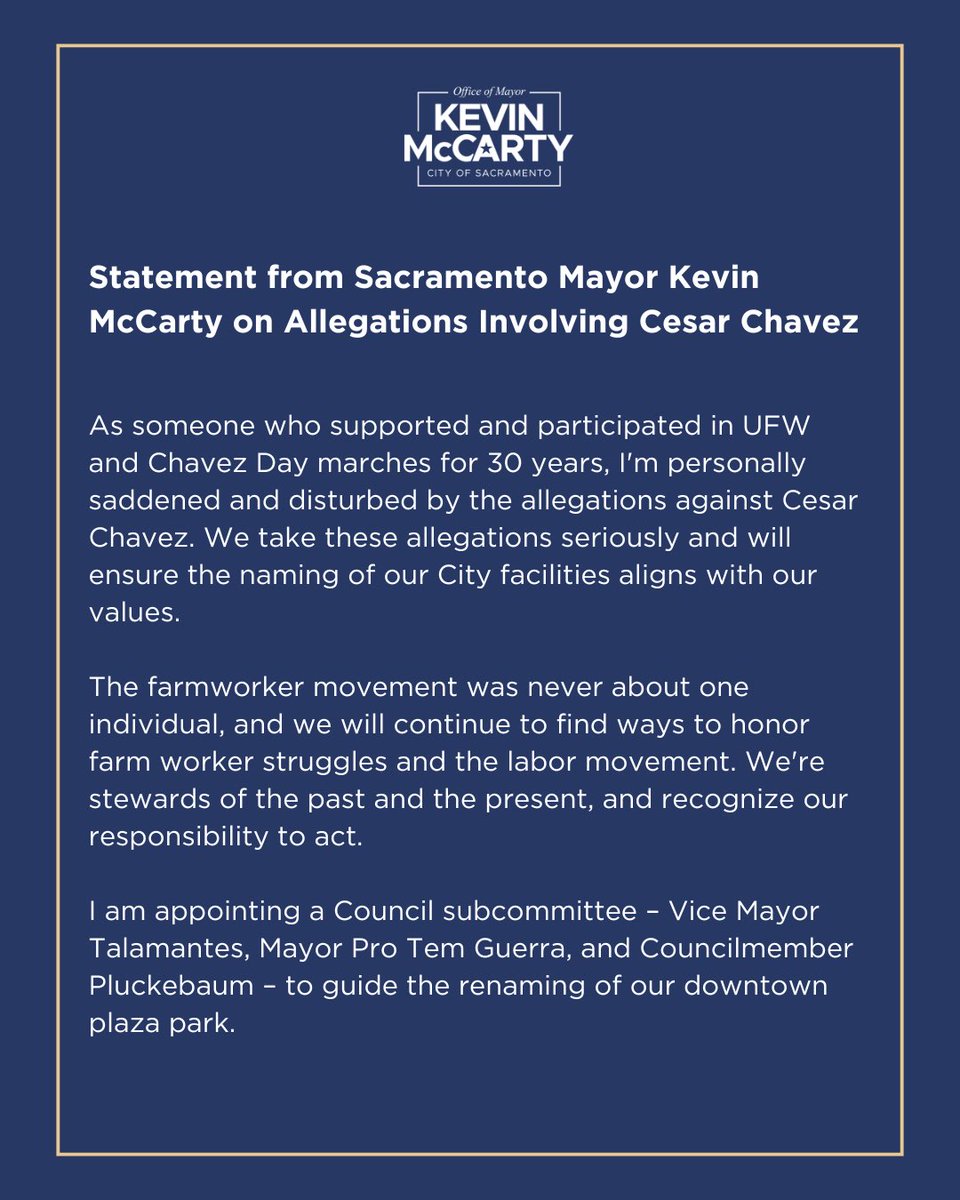 Sac Mayor Kevin McCarty tweet media