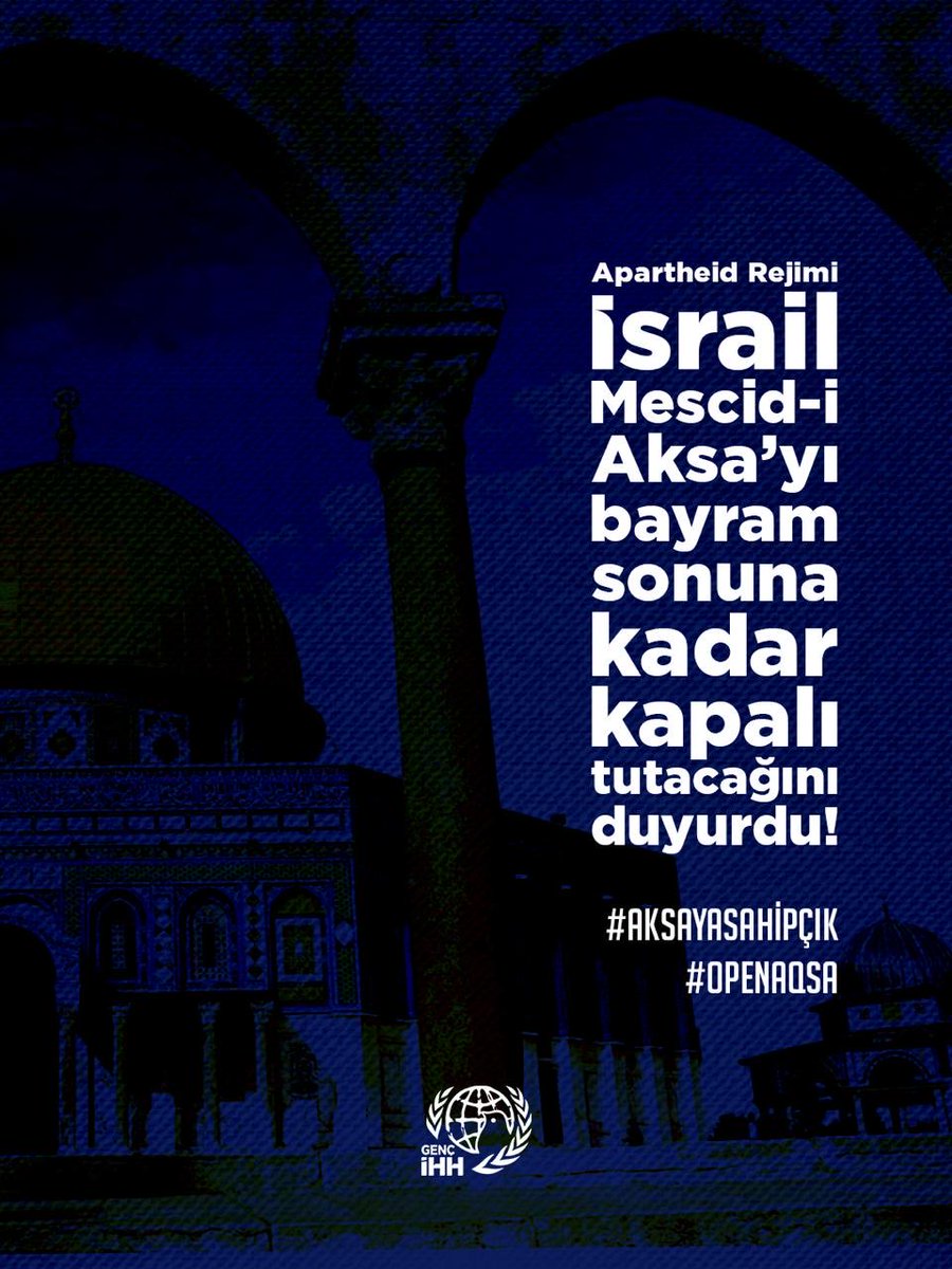 Apartheid rejimi İsrail Mescid-i Aksa’yı bayram sonuna kadar kapalı tutacağını duyurdu!

 #AksayaSahipÇık  #OpenAqsa