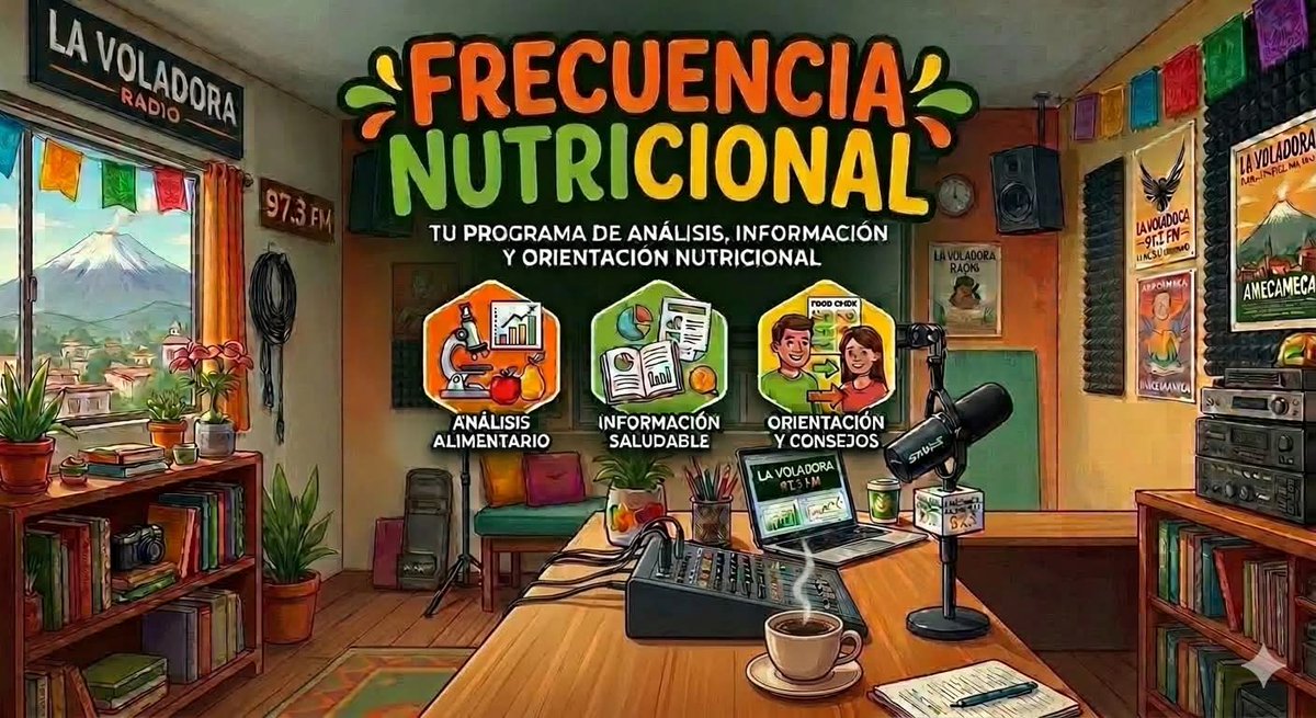 📻 #AlAire “Frecuencia Nutricional” 
🎙️ Una producción de la Universidad Autónoma Metropolitana Unidad Xochimilco.
🥗 Frecuencia Nutricional 
💥 Un programa de análisis, información y orientación nutricional.
🔊 Escucha 
📌 La Voladora Radio 97.3 FM <a href="/lavoladoraradio/">La Voladora Radio</a>