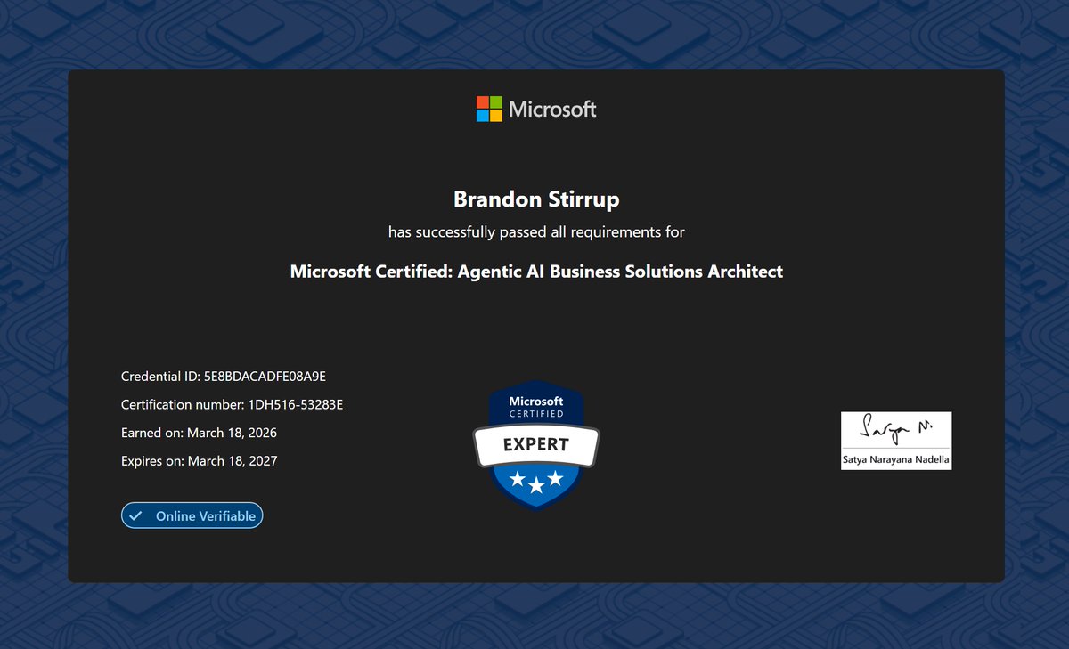 Brandon Stirrup tweet media