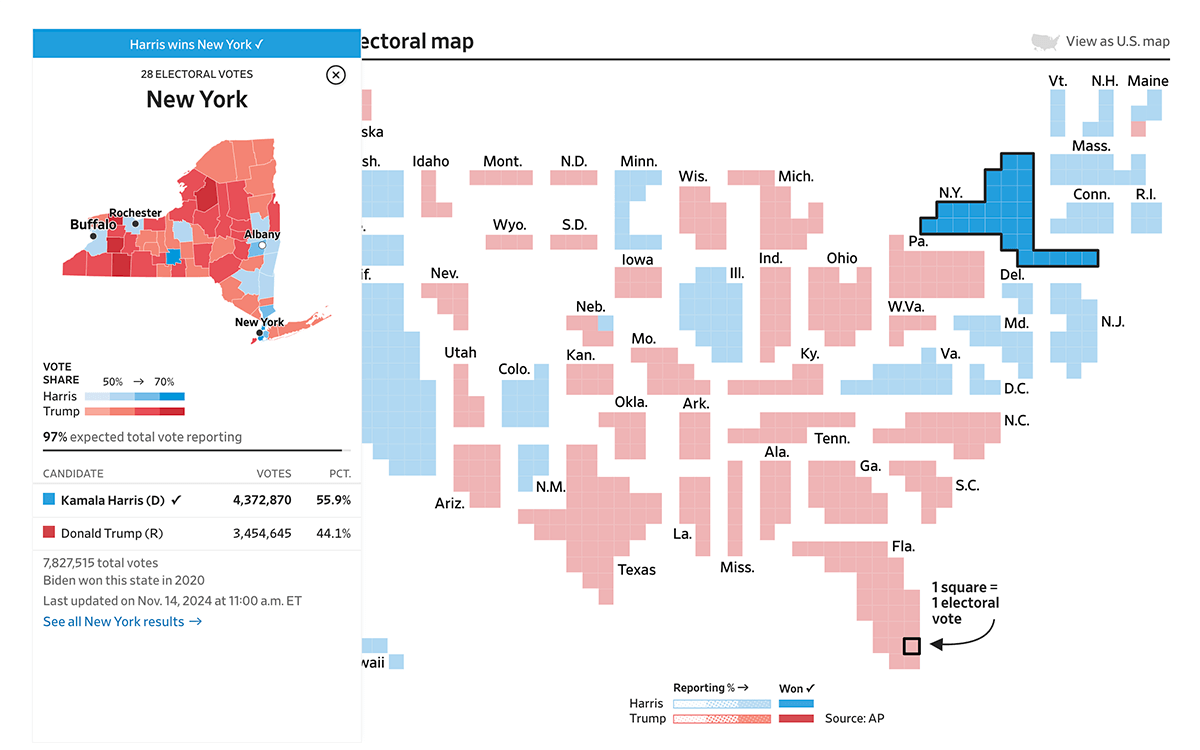 samueltludwig's tweet photo. @EricPachman Great piece, one thing I might suggest for the labor force visualization tool have the ability to adjust the geographic representation of the US, to something akin to #4 or #17 from  https://t.co/GBZxjgmzmg, in addition to a traditional map. https://t.co/YUXxCHTSih