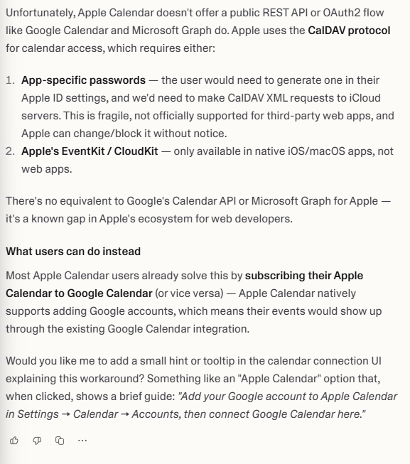 threetasksapp's tweet photo. @1PerJohansson @amix3k Is integrating Apple Calendar into another app doable? https://t.co/3nCO6wwsAd