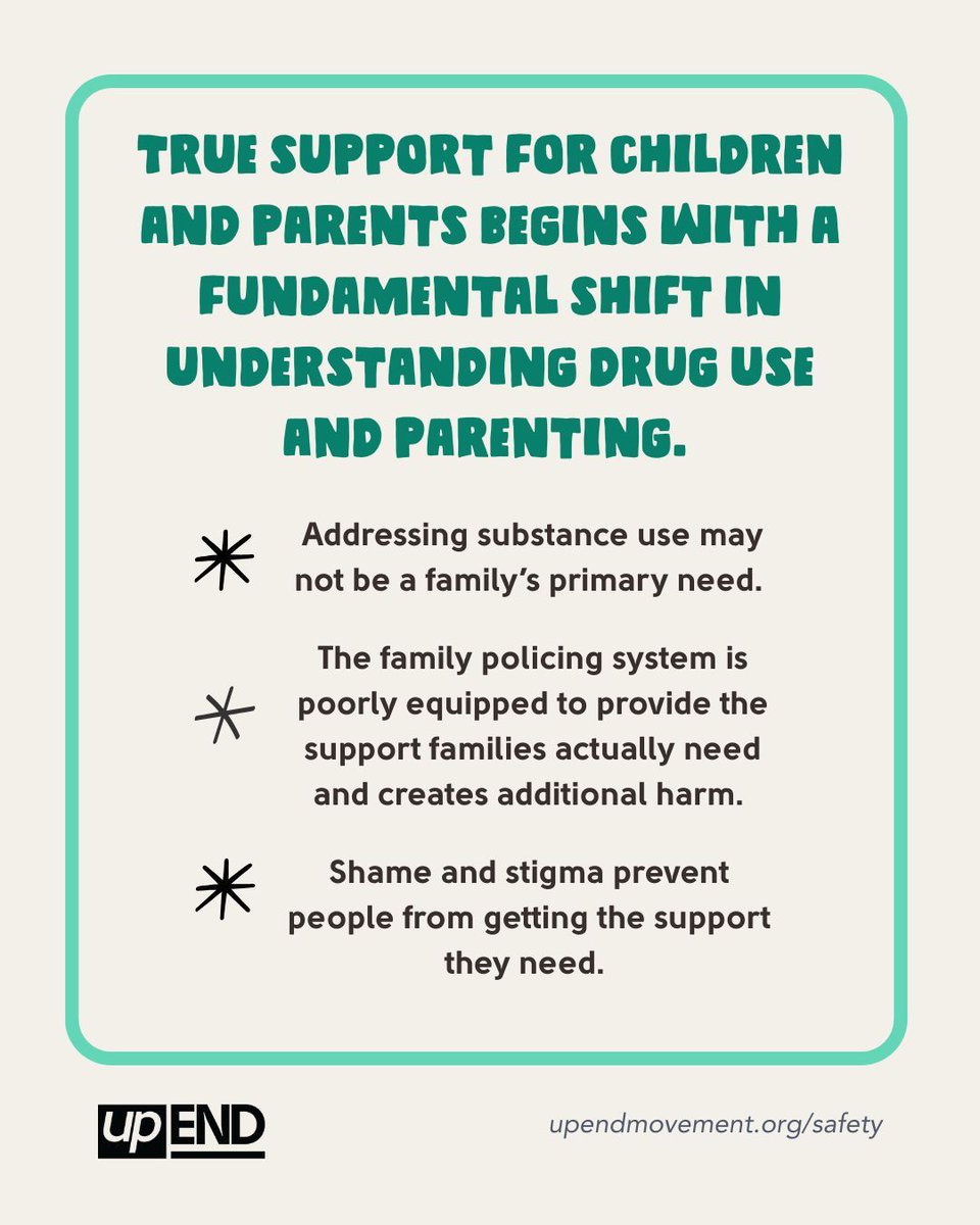 upendmovement's tweet photo. "Reclaiming Safety for Children Whose Parents Use Substances" is a brand-new essay in collaboration with the Drug Policy Alliance. 

Authors Kassandra Frederique, @dinahortiz4, and Mark Z. challenge us to shift our understanding of drug use and parenting. https://t.co/kye5xkthey https://t.co/Pyuvlq6VMC