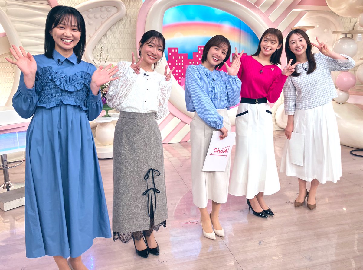 Oha4 準備中！ きょうは #河出奈都美 アナの同期で 番組OGの #杉原凛 