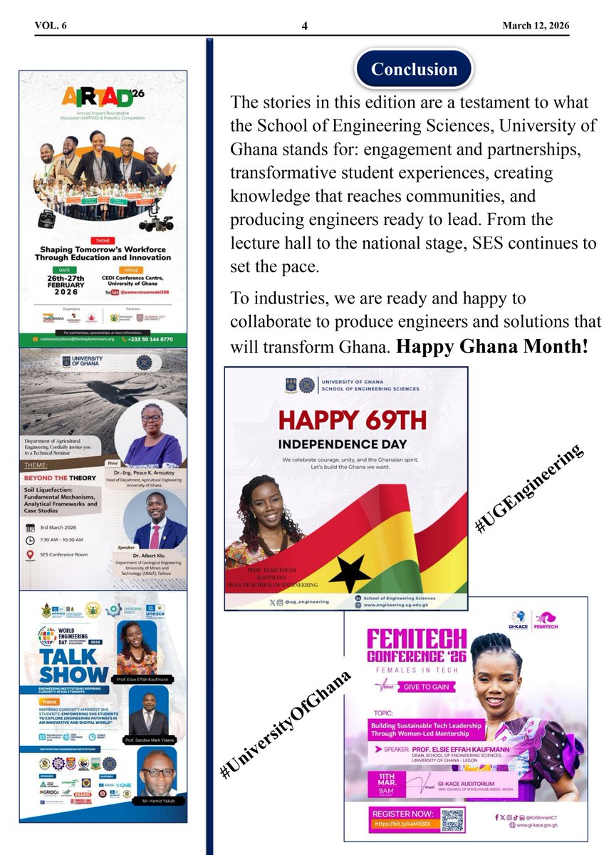 School of Engineering Sciences, UG tweet media