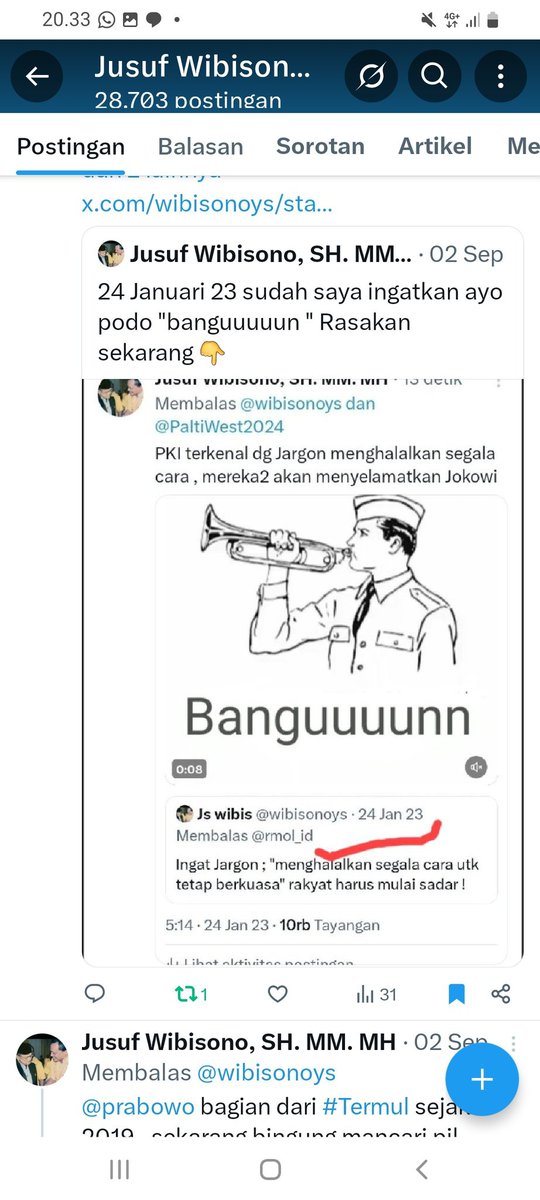 wibisonoys's tweet photo. @J3nderalo @msaid_didu @Boediantar4 Intuisi dan diksi saya dipercepat @rockygerung , oleh gank Jokowi atau oleh rakyat, awal Januari 2023 sudah saya diksi Pencalonan #F4Gibran membahayakan @prabowo sendiri #TakingNote https://t.co/Ky5wCmvj5J
