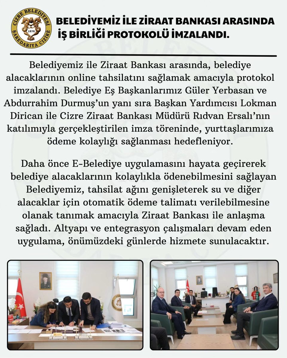 Şaredariya Cizîrê - Cizre Belediyesi tweet media