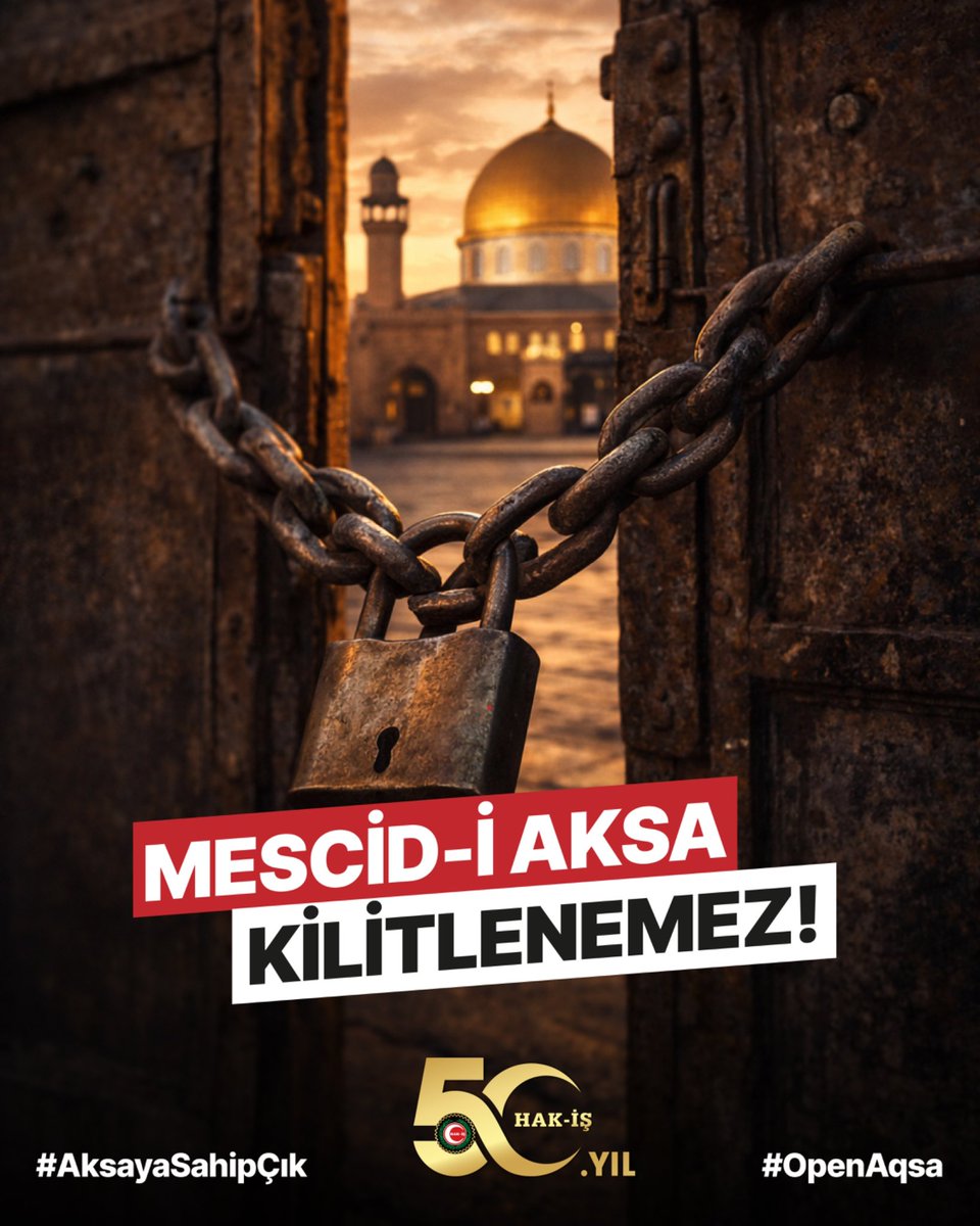 Gazze İçin Susmuyoruz, Aksa İçin Ayağa Kalkıyoruz

Filistin’in kalbi Mescid-i Aksa’ya Ramazan ayında getirilen kısıtlamalar; inanç özgürlüğüne ve insan onuruna açık bir saldırıdır. Bu hukuksuzluğu kabul etmiyor, kararlılıkla karşı durduğumuzu ifade ediyoruz.

HAK-İŞ olarak,