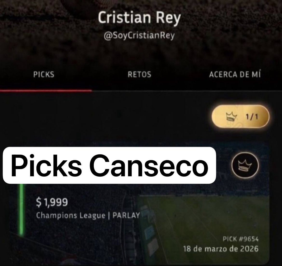 PICKS GRATIS CRISTIAN REY tweet media