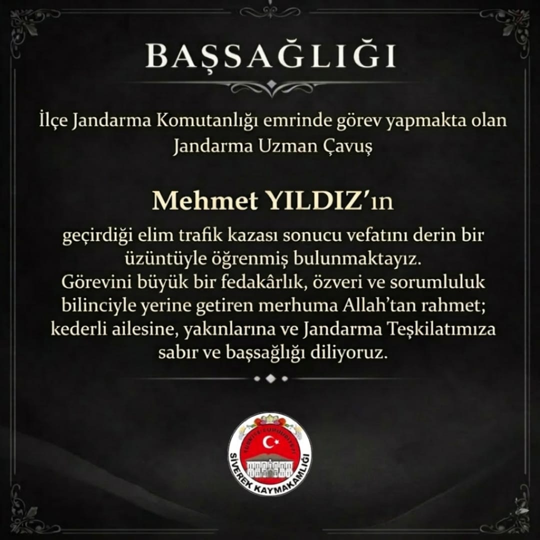 SİVEREK KAYMAKAMLIĞI tweet media