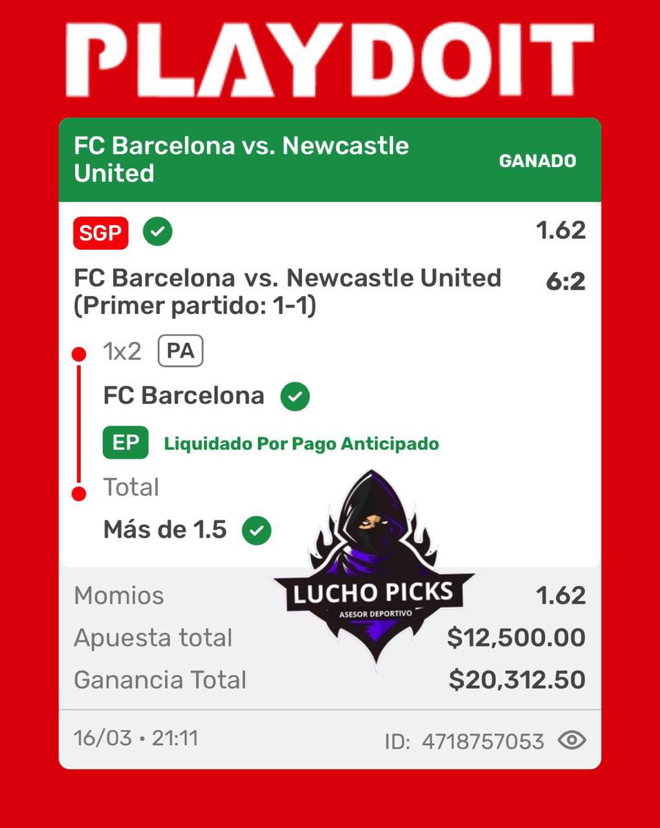 LuchoPicks's tweet photo. Porque a veces el riesgo vale la pena.
Aposté con todo, confié en mi instinto y… BOOM 💥

Dinero en la cuenta y una lección para los haters: 
no subestimen a quien sabe esperar el momento perfecto. #AEstePedoHayQueSaberle

Compartan sus tickets ganadores. 🤑🤑🤑🤑🤑🤑🤑🤑 https://t.co/Kl29FsM0yN