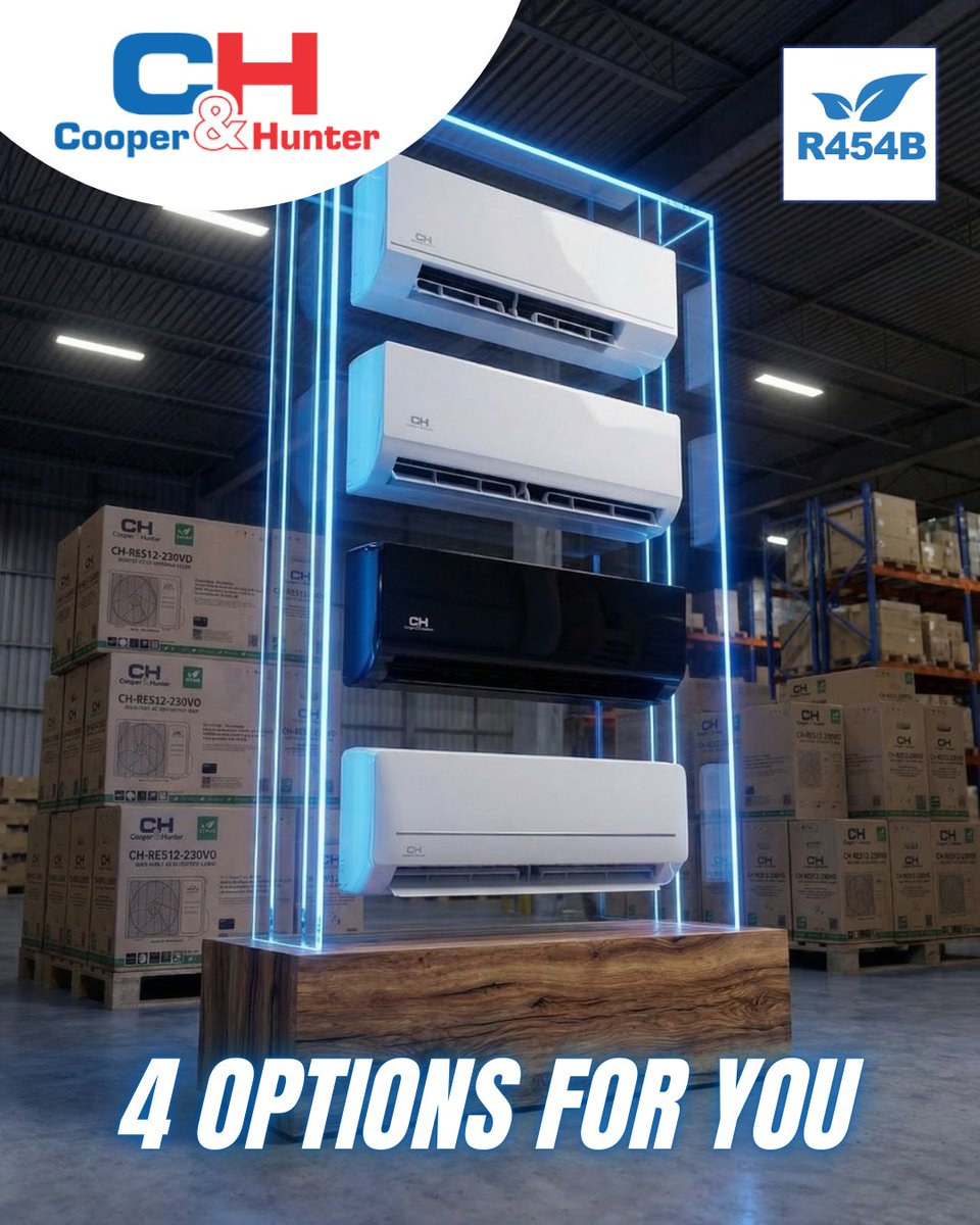 🌬️ At Cooper&amp;Hunter, you can choose from four wall‑mounted unit options—from our top‑of‑the‑line Astoria to the Olivia, Olivia Midnight, and MIA Series. Every unit delivers high performance and includes SmartKit technology, giving you full control from anywhere.