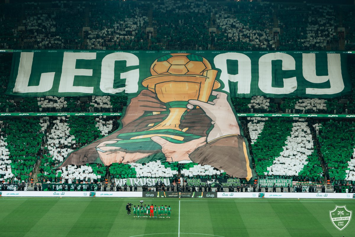 ALAHLI_FCEN's tweet photo. LEGACY 💚

#AlAhli | #KingCup https://t.co/4BjabigVPA