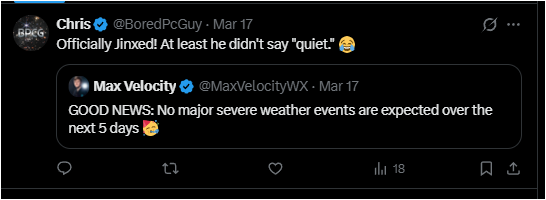 BoredPcGuy's tweet photo. @MaxVelocityWX noooooooooo we were doing so well https://t.co/XRAtBgoWOz