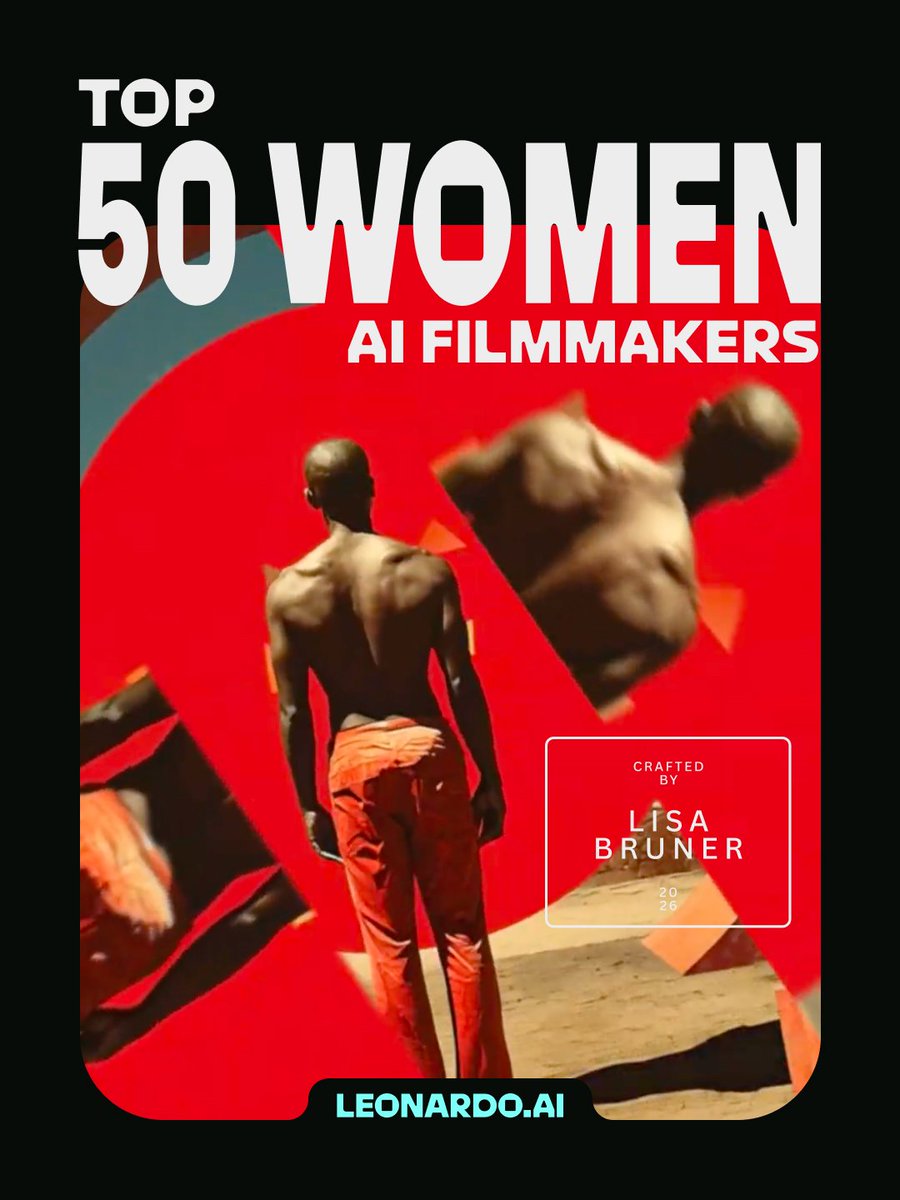 IDGrafix's tweet photo. Proud to be named one of https://t.co/15z0AcvhUv’s Top 50 Women AI Filmmakers 2026.

Being part of this list is a huge honor.

Thank you @celinepark, Roxanne Ducharme and Francesca Fini for your support ❤ 

@LeonardoAi https://t.co/WWMXmGCuRg
