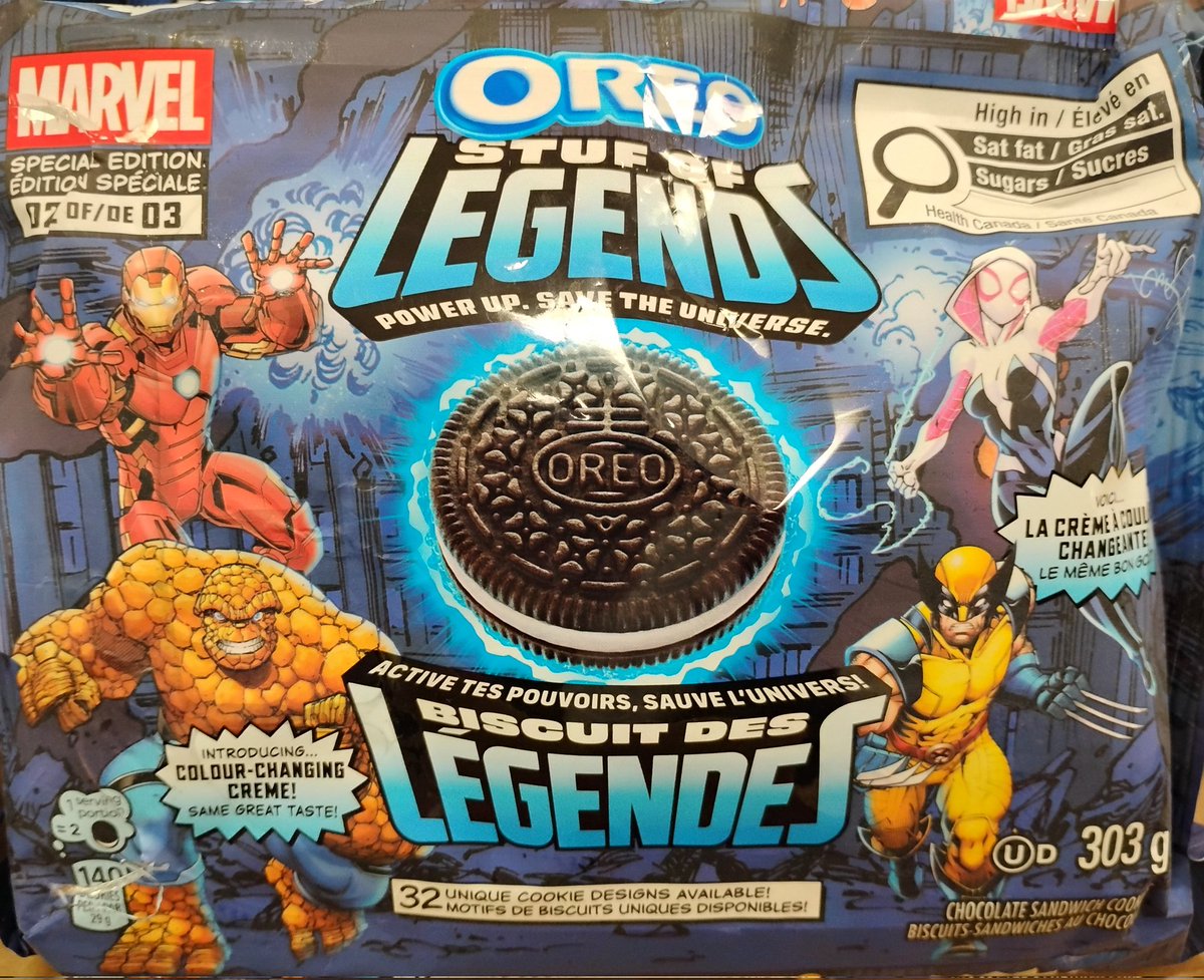 MGeeSpot's tweet image. #SnackTime 
OREO 
With colour-changing creme?
(I'm pretty sure there's a medication that can fix that)
Stuf of Legends.
#LazyDay #medical @Oreo @Marvel #SnackShare