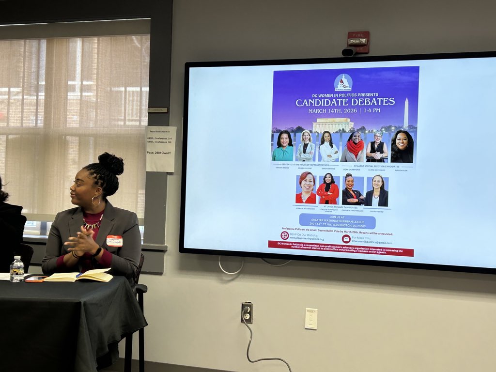 DoniCrawford's tweet photo. โ
Crushed our first debate on Saturday! Please keep voting for me at the DC Women in Politics poll through the link in bio. ๐๐พโโ๏ธ
See you out on the campaign trail! ๐๐พ
#DCforDC #SpecialElection2026 #AtLarge #DCCouncil https://t.co/WpNqKXY6Gf