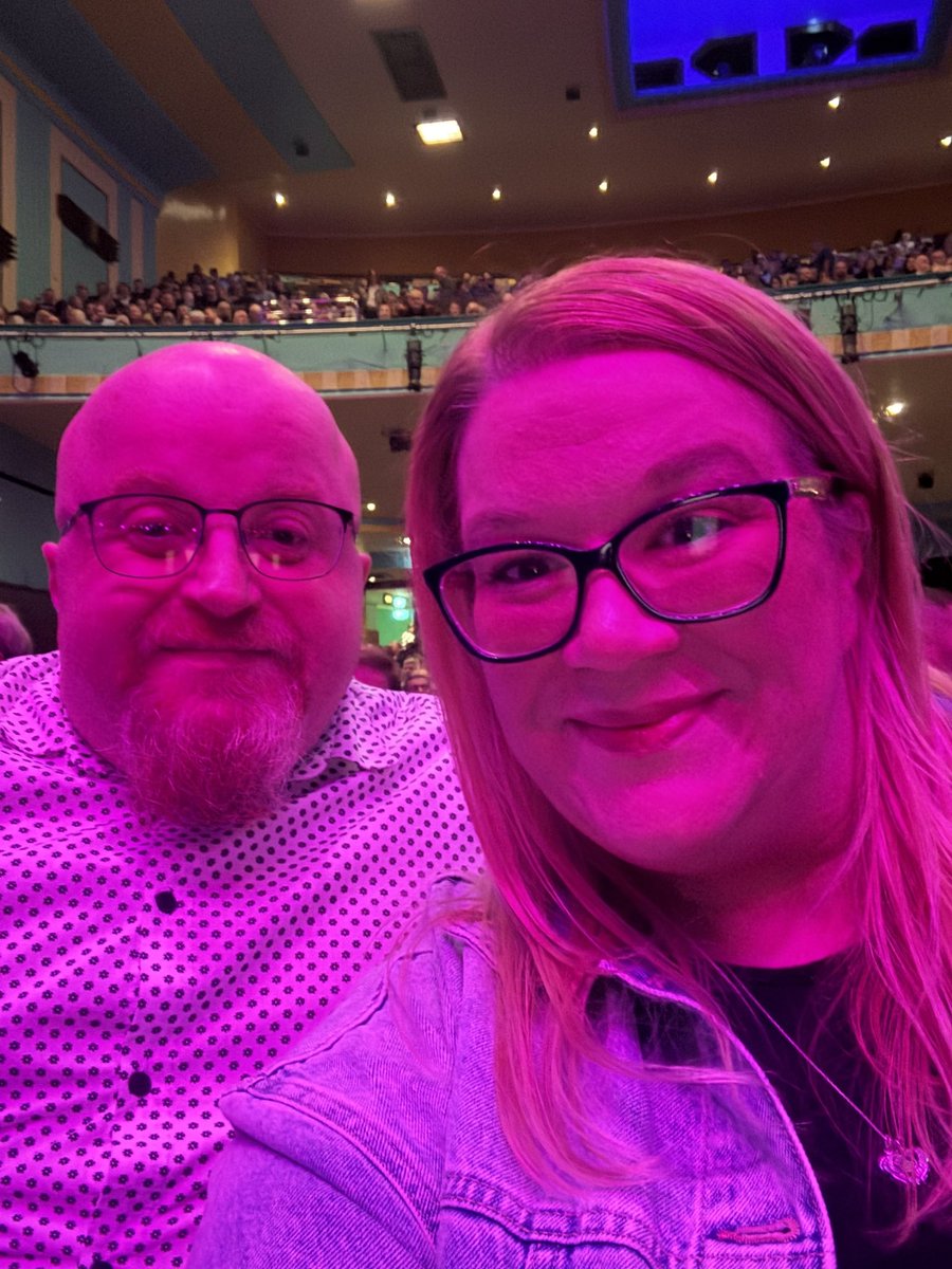 rachelhudson84's tweet photo. Petrified as he bought front row seats for @realclintonb. Thanks again @ChrisSnap301 😂 #imgettingtheword… https://t.co/g1A3fQbVya