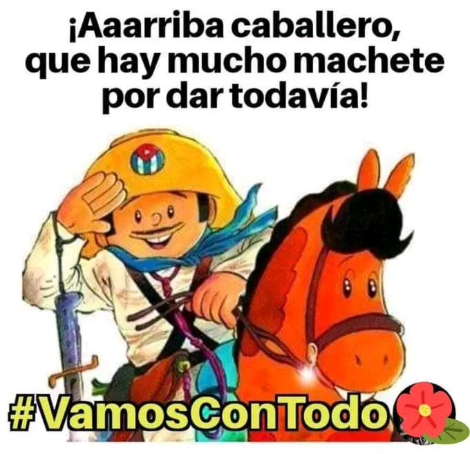 Aquí no se rinde nadie. #VamosConTodo #CubaEstaFirme #PorCiroRedondoTodo