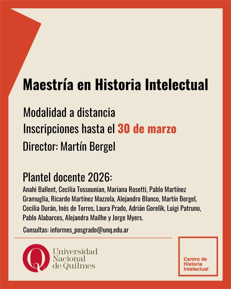 Centro de Historia Intelectual tweet media