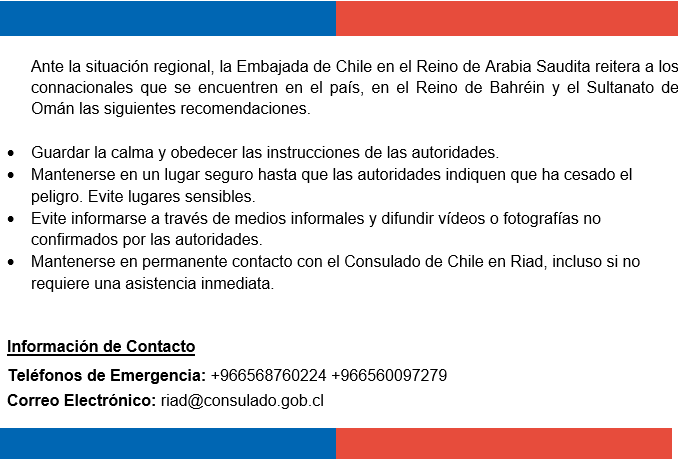 Embajada de Chile en Arabia Saudita tweet media
