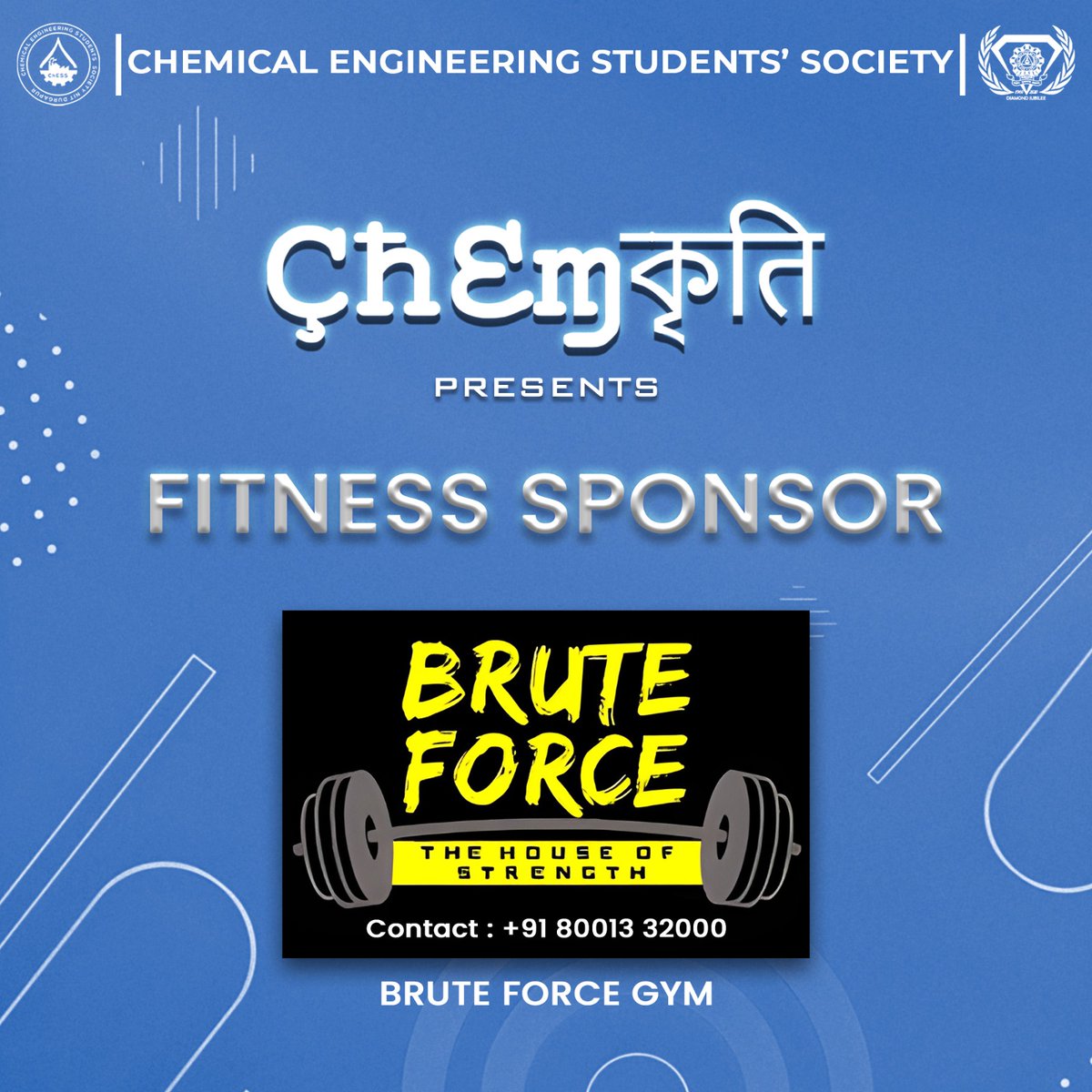 ChESS_Nitdgp's tweet photo. Behind every great event are those who make it possible.
We thank our title sponsors our alumni for bringing this vision to life. Special thanks to Suvam Hotels and Brute Force Gym for their support.
Your contribution made this event truly memorable. https://t.co/NqMviMex3o