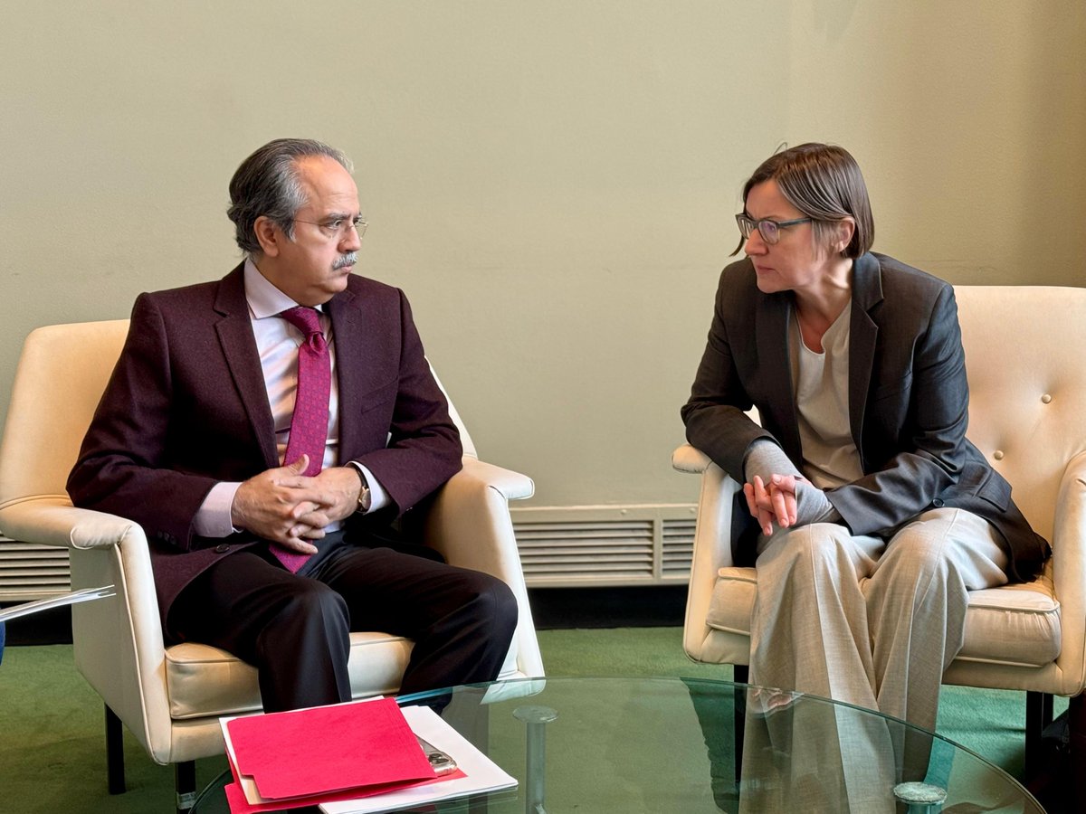 Pakistan's UN Ambassador and ICRC President Discuss Humanitarian Work and Mutual Cooperation