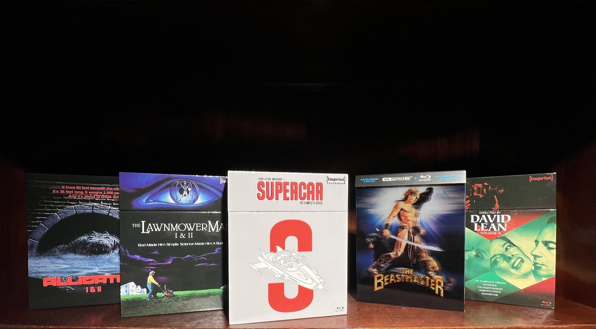 Eightiesmade's tweet photo. January Imprint drop just landed 🔥

A little horror. A little fantasy. A full TV series.

That Beastmaster 4K lenticular steelbook is ridiculous in person.

Diving in immediately — full review coming once I’ve worked through the stack.

@ImprintFilms https://t.co/dH4QXKwOAx