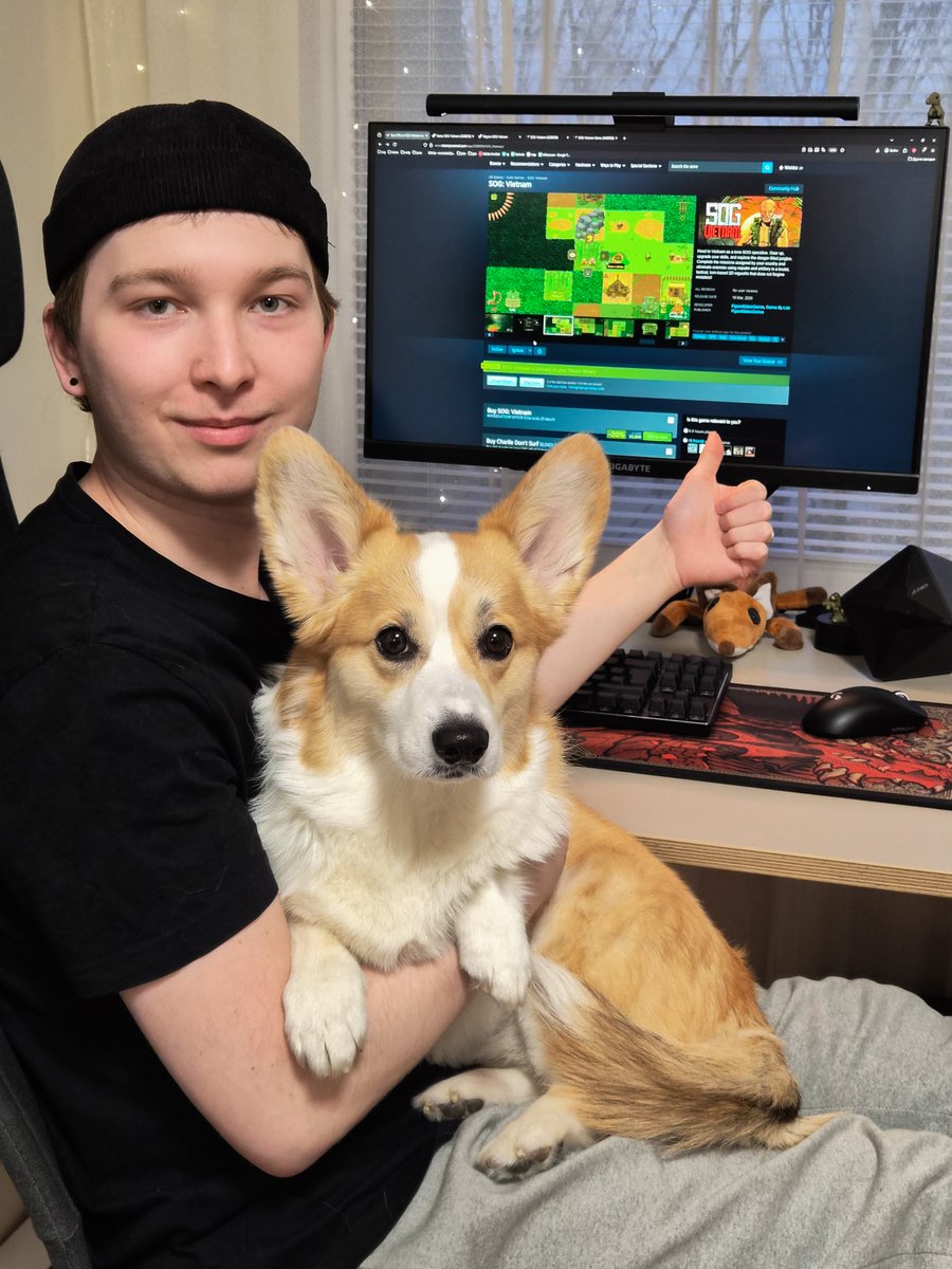 I also want to say the biggest thank you to my wife and my dog. Their everyday support kept me going through all these years and I couldn't have done this without them🧡

#indiedev #gamedev #indiegamedev #indiegame #solodev #unity #vietnamwar #strategy #turnbased #roguelike