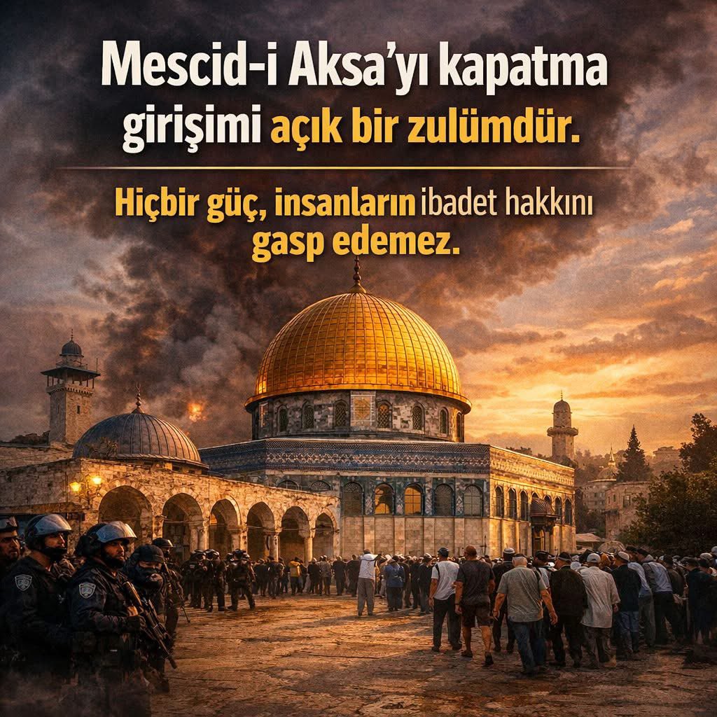 feyzigurturk's tweet photo. Mescid-i Aksa’yı kapatma zulümdür.                     #AksayaSahipÇık #OpenAksa https://t.co/5NrQEv9bhk