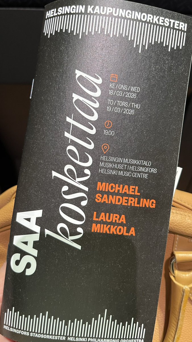 pala0002's tweet photo. Taas hieno #HKO konsertti Musiikkitalossa. Solisti oli vaihtunut mutta ei haitannut. Ja Brahmsin pianokonsertto oli orkesteterisovituksena hengästyttävän upea! Kiitos taas seurasta @LindenA_S Anna-Stina! https://t.co/w935gNL92d