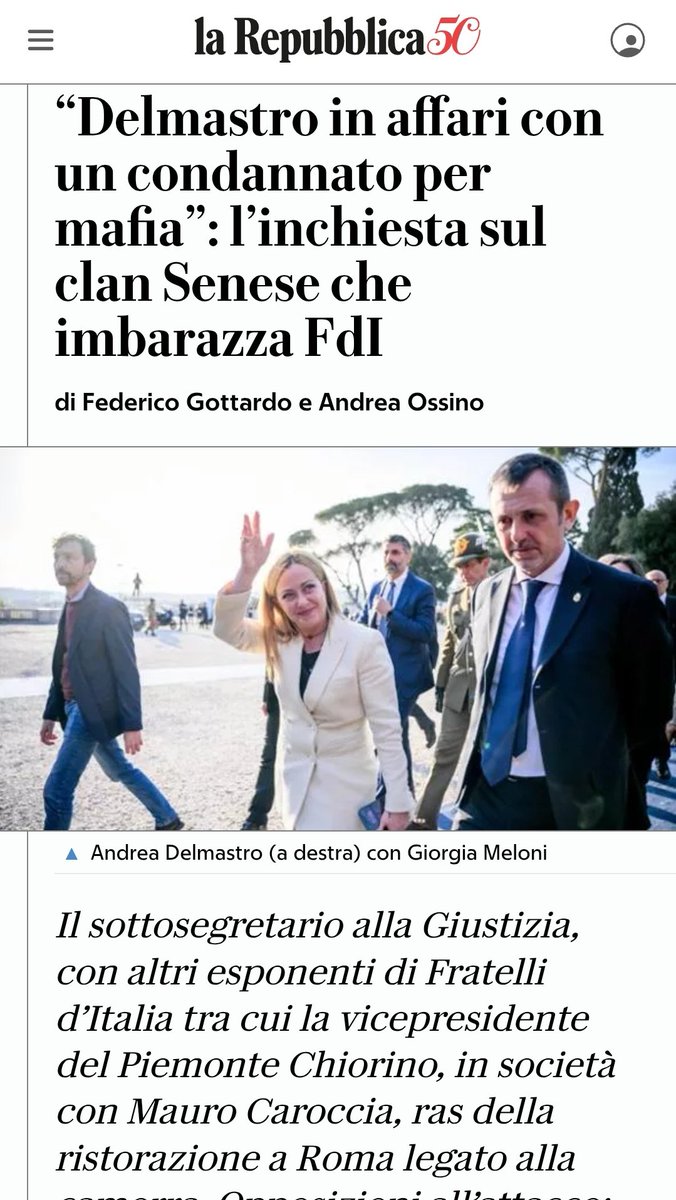 Emyx5S's tweet photo. @GiorgiaMeloni #IoVotoNo
#Mafia
#Indagati
#Condannati
#Corrotti https://t.co/r09zzYkNuh