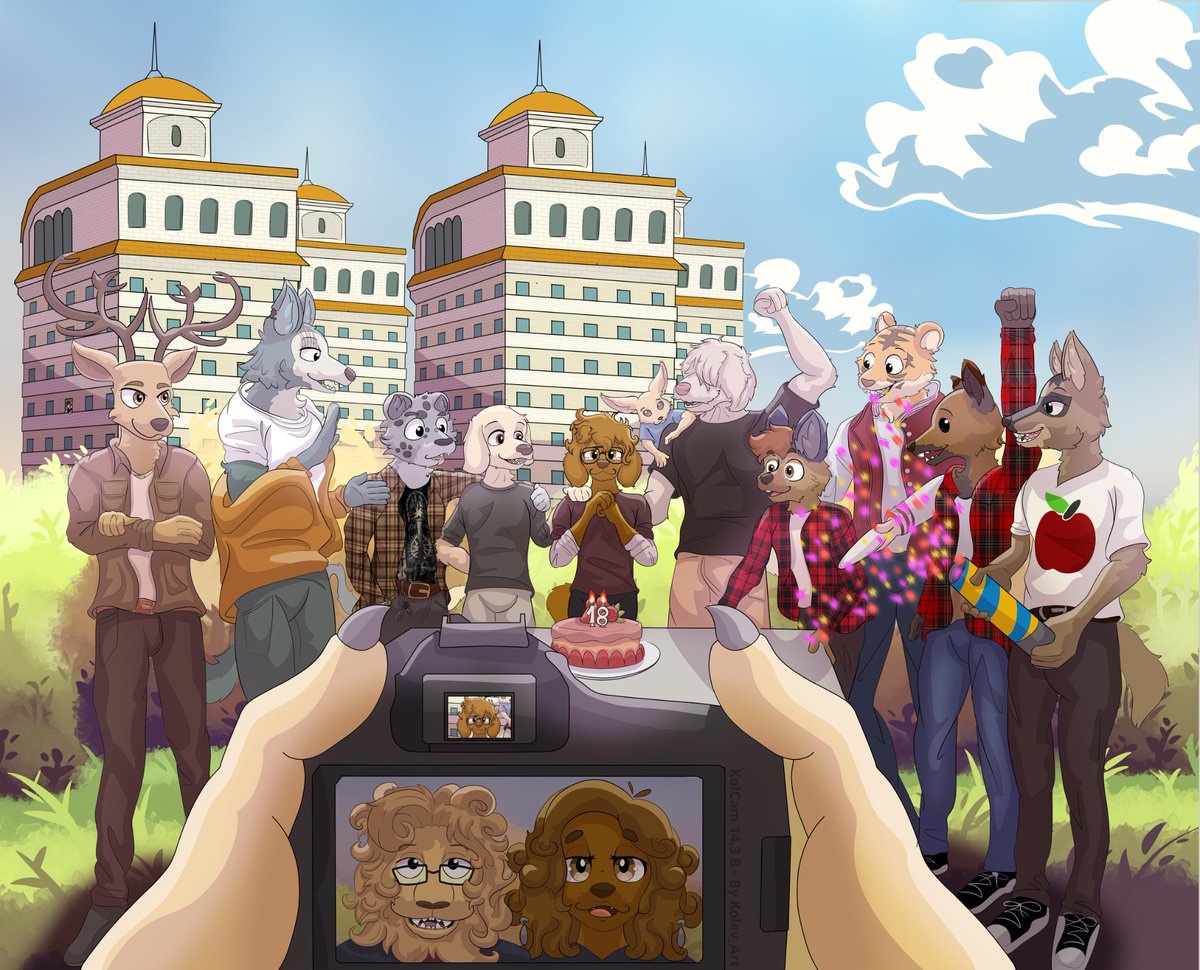 Kolev_Art's tweet photo. Happy Birthday Life! 
And a good party for their friends from Beastars https://t.co/VXANijcN73