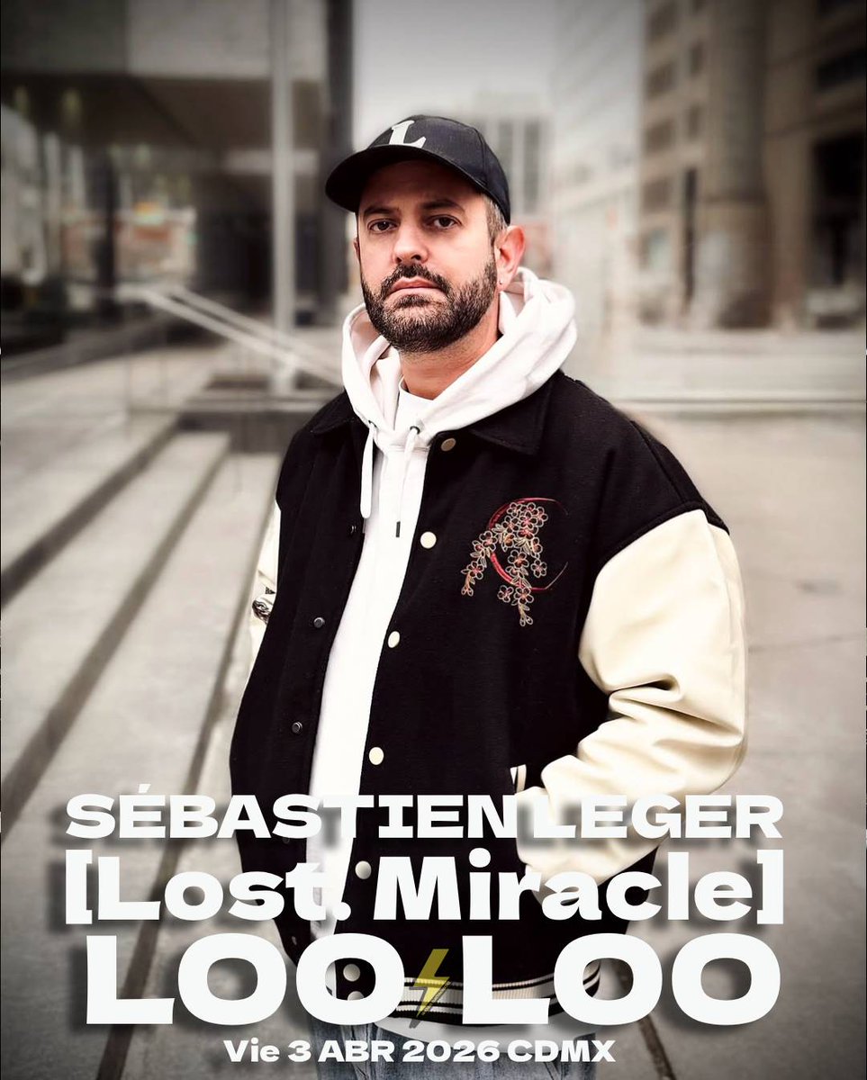 NochesElectroMx's tweet image. El virtuoso modular y la elegancia melódica de SÉBASTIEN LÉGER de regreso en LOO LOO⚡️

Viernes 3.Abril.2026 #CDMX 🇲🇽
Boletos y Mesas VIP 🎟️ #PrecioEspecial
🔗▶️ linktr.ee/nocheselectron… 

#WeAreLooloo