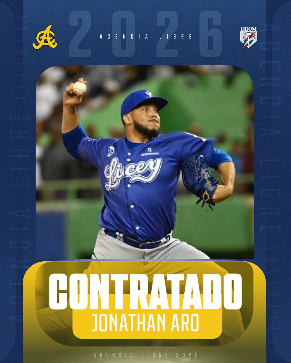 LIDOMRD's tweet image. Nuevas contrataciones 📑 

 Las @aguilascibaenas anunciaron formalmente la contratación de los lanzadores relevistas Jonathan Aro y Diógenes Almengó. 

#AgenciaLibreLIDOM #LIDOM