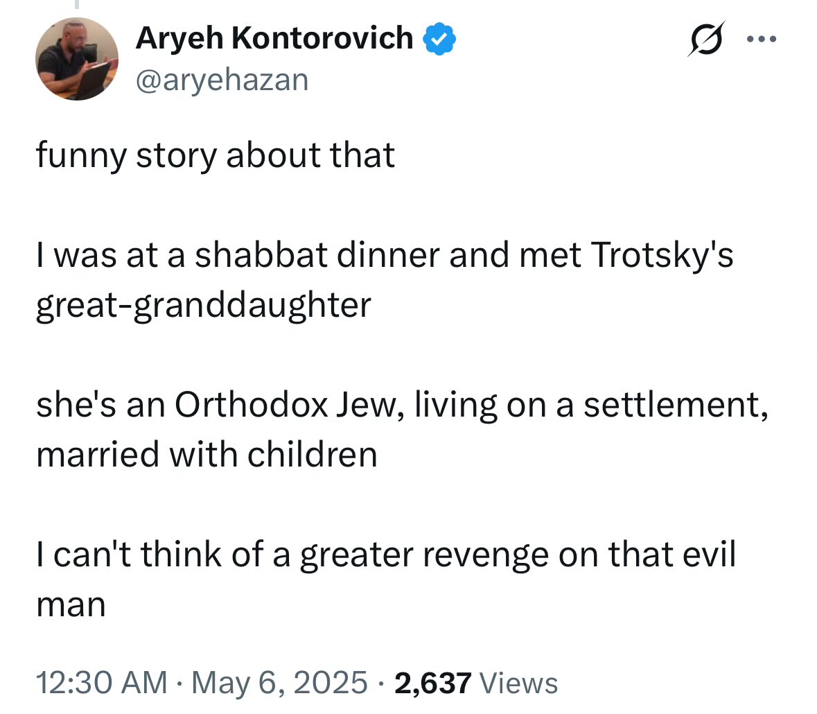 Trotsky’s great-granddaughter turned out much better