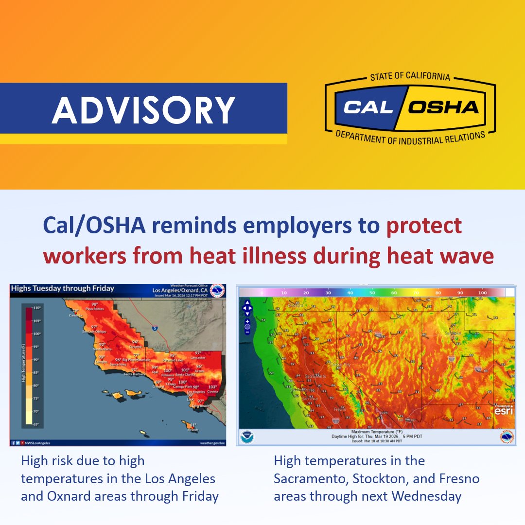 California Department of Industrial Relations tweet media