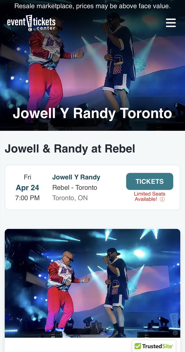 rubendavid09's tweet photo. @jowell1 esta promo es de Toronto pero el site no nos deja comprar boletos. Es verdad o es fake? https://t.co/rdUIgFiqKZ