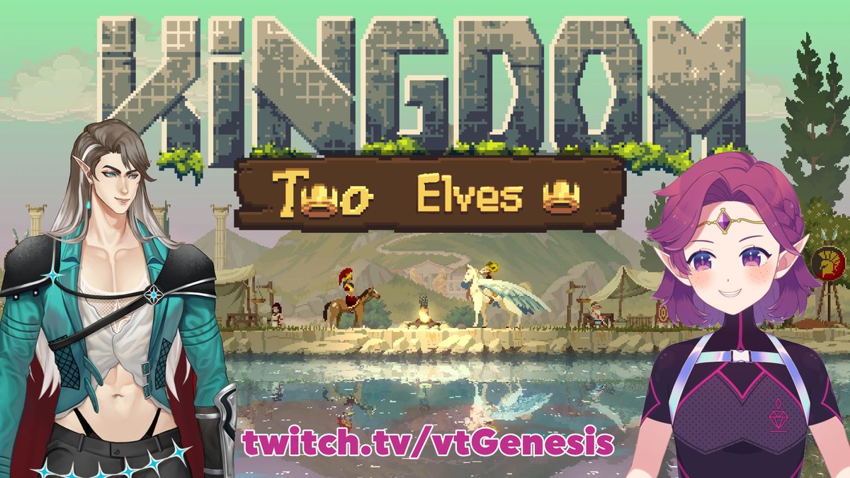 VT_GenesisEN's tweet photo. 🧝‍♂️ Tonight at 5pm Central, @ArchWizEmery and I will be teaming up for Kingdom: Two Crowns! This time, twice the elf action! 👑 https://t.co/2d2KJoMLLS