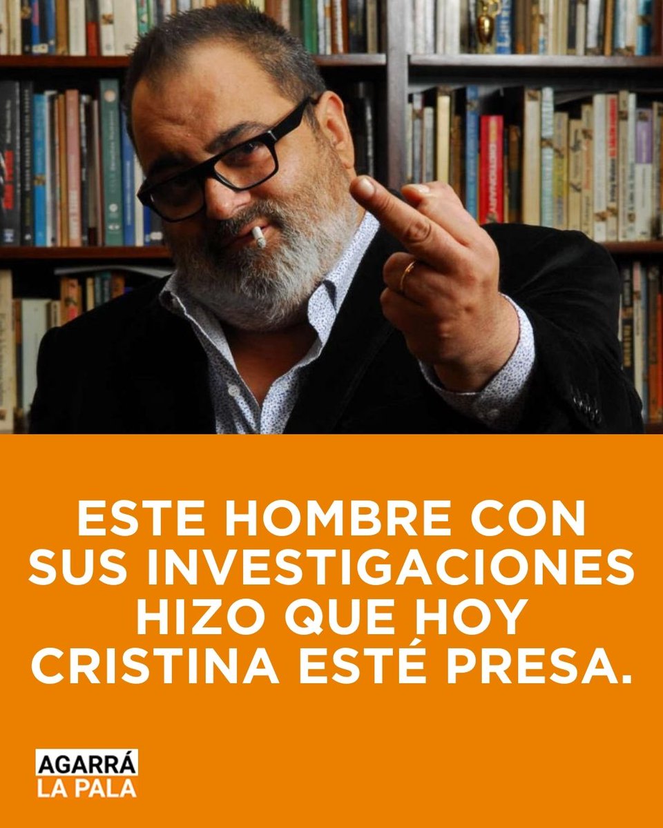 ESTE HOMBRE CON SUS INVESTIGACIONES HIZO QUE HOY CRISTINA ESTÉ PRESA!