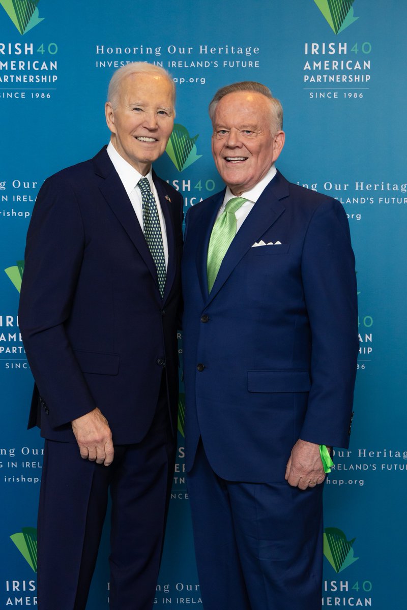 jimbrettnec's tweet photo. Honored to join the @Irishaporg's St. Patrick’s Day celebration, marking 40 years of strengthening the bond between Ireland and the US.

Great to be among leaders from across our region—and to be in the room with President @JoeBiden—celebrating this enduring partnership. https://t.co/t37D2DJ6oH