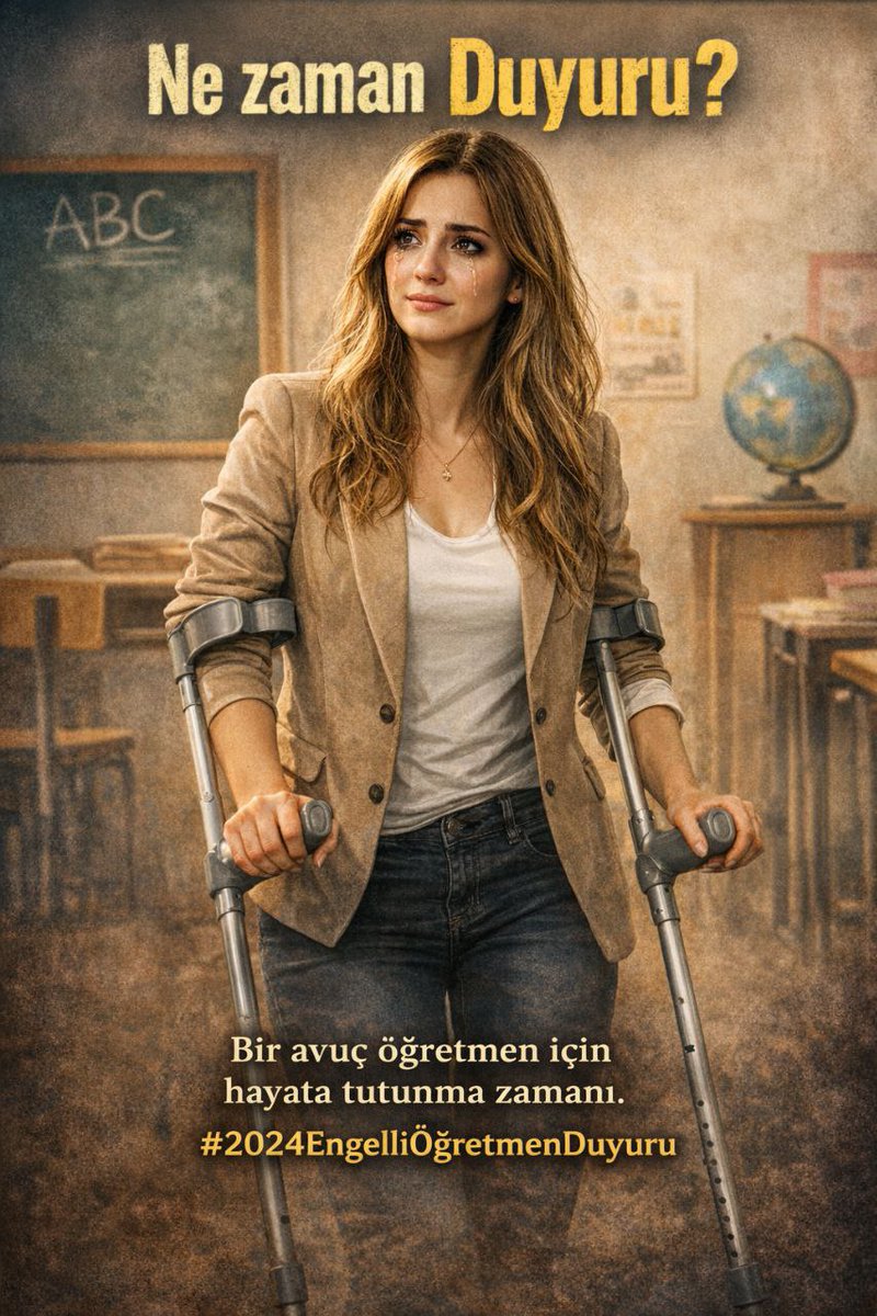 Engelli Öğretmenler duyuru müjdesiyle atanmak istiyor.<a href="/RTErdogan/">Recep Tayyip Erdoğan</a> <a href="/EmineErdogan/">Emine Erdoğan</a> <a href="/Yusuf__Tekin/">Yusuf Tekin</a> <a href="/MustafaAlkayis/">Av. Mustafa Alkayış</a> <a href="/AYMBASKANLIGI/">Anayasa Mahkemesi</a> <a href="/celal_adan/">Celal ADAN</a> <a href="/tihek_kurumsal/">TİHEK 🇹🇷</a> <a href="/latifselvi42/">Latif Selvi</a> <a href="/avyurdunuseven/">İbrahim Yurdunuseven 🇹🇷</a> <a href="/hasandogan/">Hasan Doğan</a> <a href="/tcmeb/">Millî Eğitim Bakanlığı</a> <a href="/cftcblnt/">Bülent ÇİFTCİ</a> <a href="/bilalmacit/">Bilal Macit</a> <a href="/LeventUysalNEV/">Levent Uysal</a>
#2024EngelliÖğretmenDuyuru