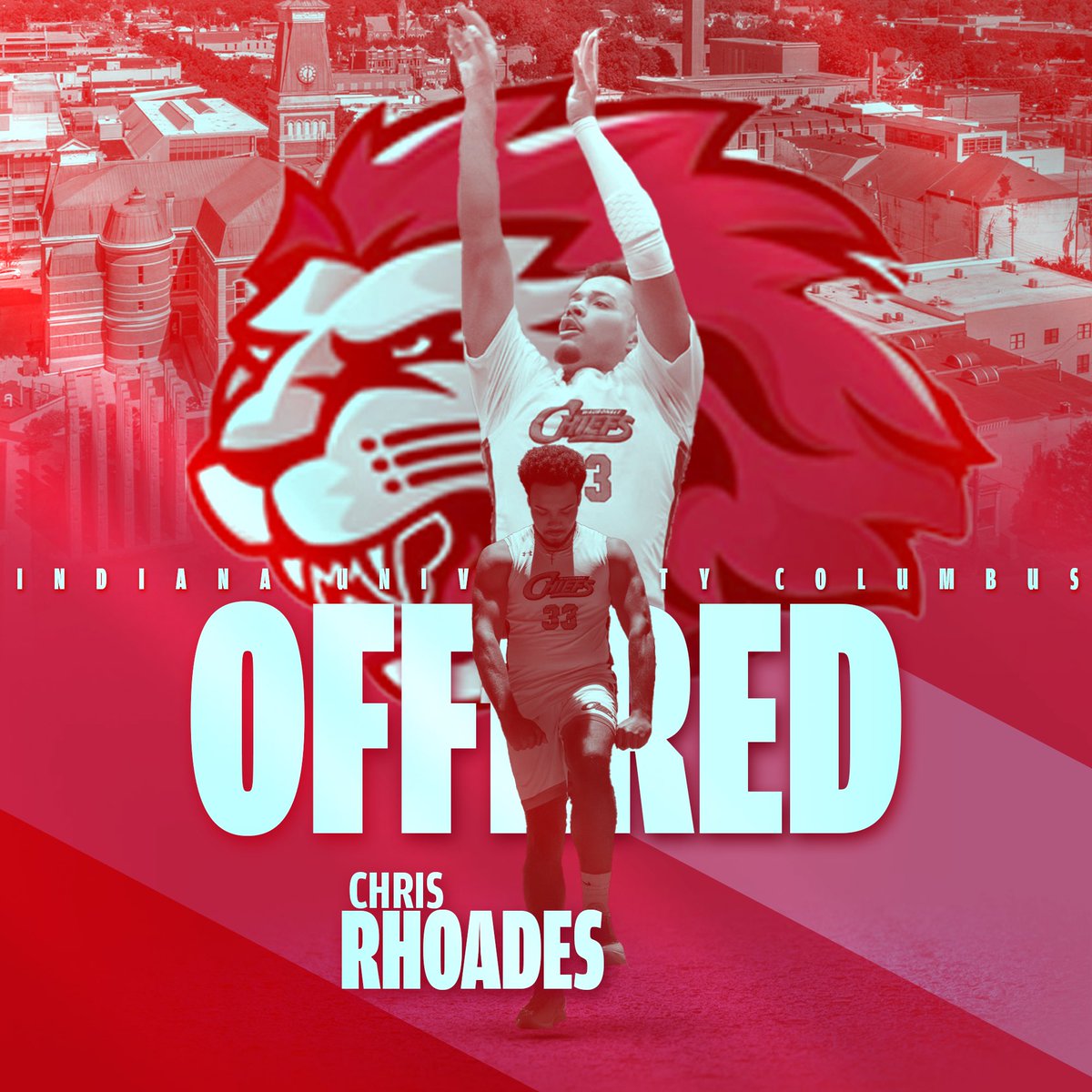 Rhoades2TheTop's tweet photo. After a great visit I’m blessed to receive an offer from IU Columbus! Thank you coach @thebrownjared for the opportunity! @LRobBball3 @WaubonseeHoops https://t.co/dBRSpWlgY5