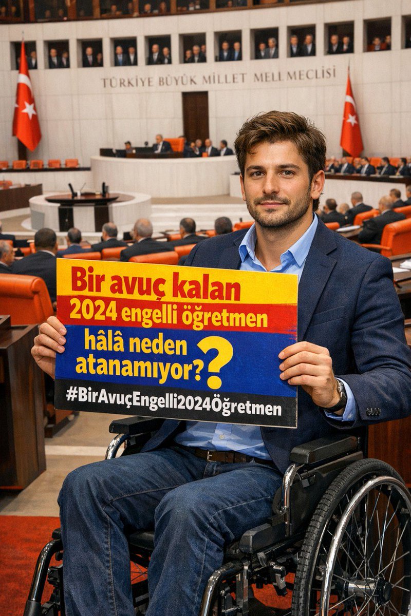 Engelli Öğretmenler duyuru müjdesiyle atanmak istiyor.<a href="/RTErdogan/">Recep Tayyip Erdoğan</a> <a href="/EmineErdogan/">Emine Erdoğan</a> <a href="/Yusuf__Tekin/">Yusuf Tekin</a> <a href="/MustafaAlkayis/">Av. Mustafa Alkayış</a> <a href="/AYMBASKANLIGI/">Anayasa Mahkemesi</a> <a href="/celal_adan/">Celal ADAN</a> <a href="/tihek_kurumsal/">TİHEK 🇹🇷</a> <a href="/latifselvi42/">Latif Selvi</a> <a href="/avyurdunuseven/">İbrahim Yurdunuseven 🇹🇷</a> <a href="/hasandogan/">Hasan Doğan</a> <a href="/tcmeb/">Millî Eğitim Bakanlığı</a> <a href="/cftcblnt/">Bülent ÇİFTCİ</a> <a href="/bilalmacit/">Bilal Macit</a> <a href="/LeventUysalNEV/">Levent Uysal</a>
#2024EngelliÖğretmenDuyuru