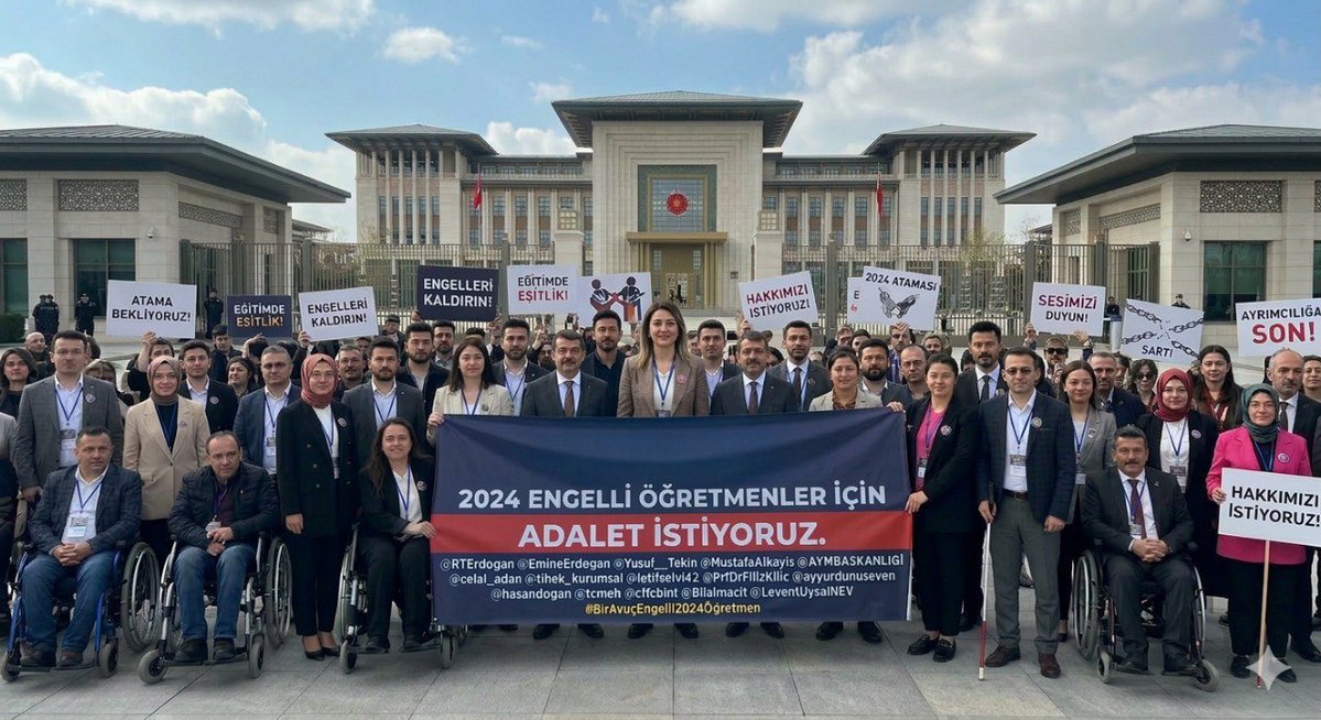 Engelli Öğretmenler duyuru müjdesiyle atanmak istiyor.<a href="/RTErdogan/">Recep Tayyip Erdoğan</a> <a href="/EmineErdogan/">Emine Erdoğan</a> <a href="/Yusuf__Tekin/">Yusuf Tekin</a> <a href="/MustafaAlkayis/">Av. Mustafa Alkayış</a> <a href="/AYMBASKANLIGI/">Anayasa Mahkemesi</a> <a href="/celal_adan/">Celal ADAN</a> <a href="/tihek_kurumsal/">TİHEK 🇹🇷</a> <a href="/latifselvi42/">Latif Selvi</a> <a href="/avyurdunuseven/">İbrahim Yurdunuseven 🇹🇷</a> <a href="/hasandogan/">Hasan Doğan</a> <a href="/tcmeb/">Millî Eğitim Bakanlığı</a> <a href="/cftcblnt/">Bülent ÇİFTCİ</a> <a href="/bilalmacit/">Bilal Macit</a> <a href="/LeventUysalNEV/">Levent Uysal</a>
#2024EngelliÖğretmenDuyuru