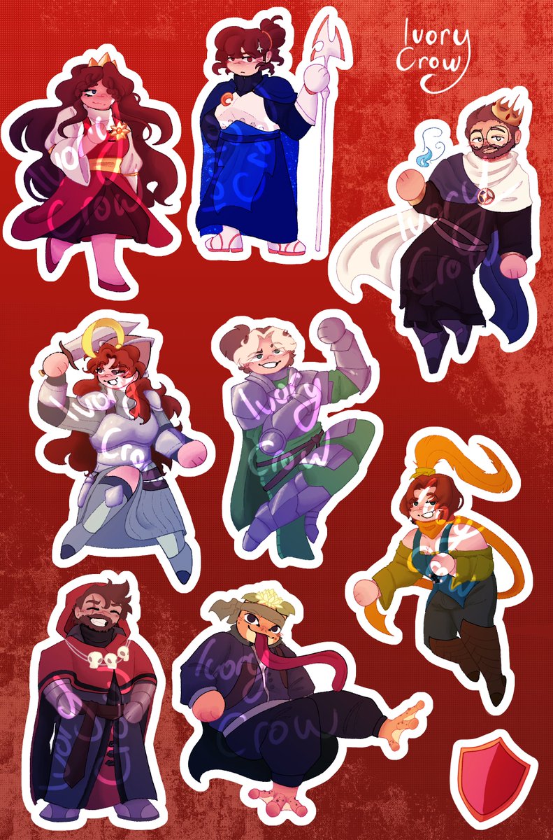IvoryCroww's tweet photo. RED KINGDOM!!! 

Red kingdom sticker sheet! 

Which kingdom do you support? 
https://t.co/4m52TNCGuB

#bannerfall #powcreations #fanart #redkingdom https://t.co/dzgYZrUin4
